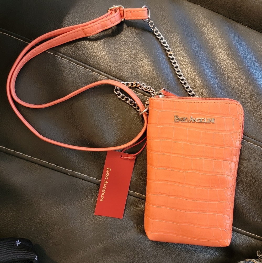 Vegan Enzo Angiolini phone Crossbody